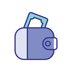 Wallet Icon Vector Stock Illustration