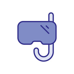 Snorkeling Gear Icon Vector Stock Illustration