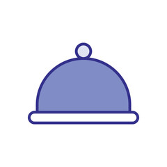 Food Tray Icon Vector Stock Illustration