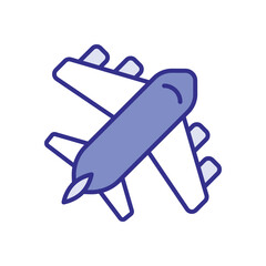 Airplane Icon Vector Stock Illustration
