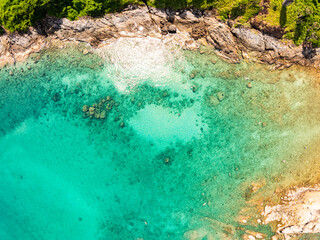 Sea surface aerial view,Bird eye view photo of waves water surface texture,Summer sea background,Beautiful nature Amazing view sea background