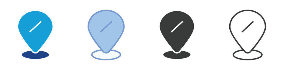 Location Icons Collection – Multiple Vector Styles Icons