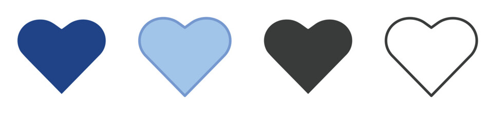 Love Icons Collection – Multiple Vector Styles Icons