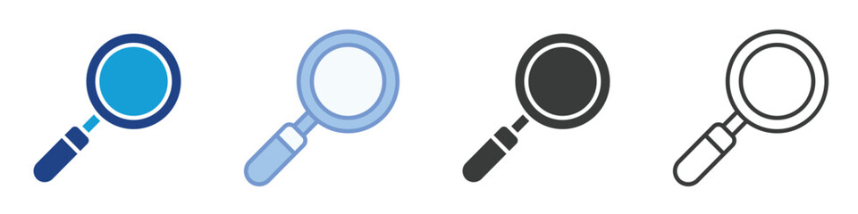 magnify Icons Collection – Multiple Vector Styles Icons