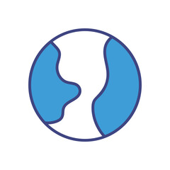 Earth Icon Vector Stock Illustration