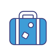 Suitcase Icon Vector Stock Illustration