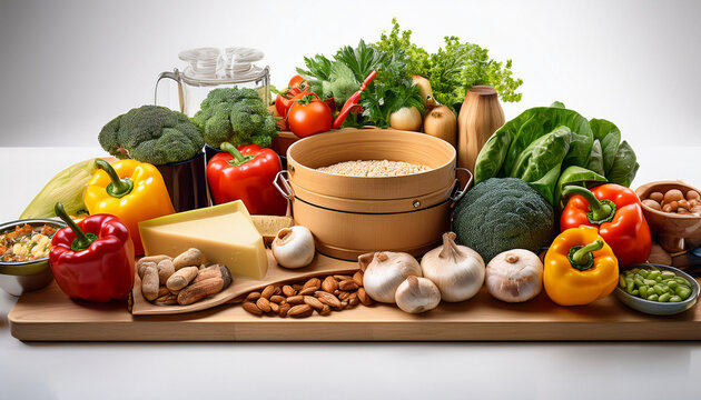 003-054-059-Free cooking workshops emphasizing balanced diets. isolate with white background 55381