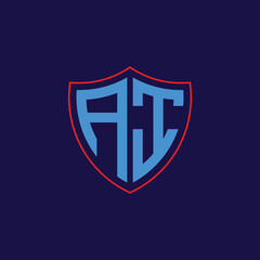 Corporate Shield Logo with Letter Combination