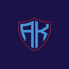 Corporate Shield Logo with Letter Combination