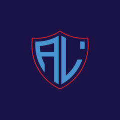 Corporate Shield Logo with Letter Combination