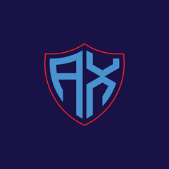 Corporate Shield Logo with Letter Combination