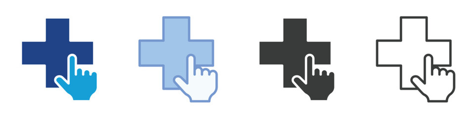 Online Pharmacy Icons Collection – Multiple Vector Styles Icons