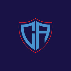 Corporate Shield Logo with Letter Combination