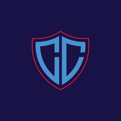 Corporate Shield Logo with Letter Combination