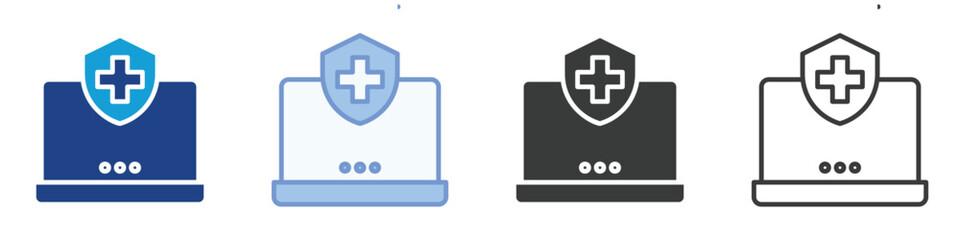 OnlineHealthcare Icons Collection – Multiple Vector Styles Icons