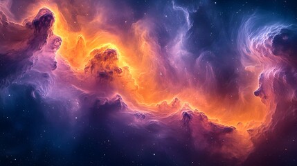 Fototapeta premium image of a colorful cloud in the sky