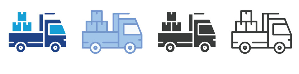 Package Pickup Icons Collection – Multiple Vector Styles Icons