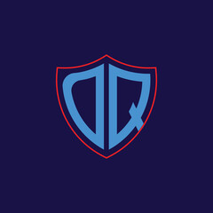 Corporate Shield Logo with Letter Combination