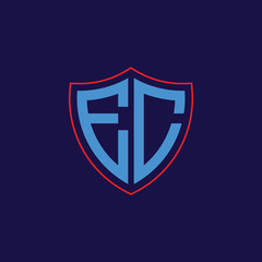 Corporate Shield Logo with Letter Combination