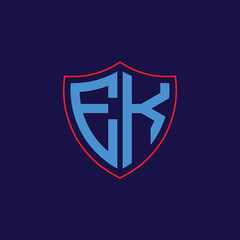 Corporate Shield Logo with Letter Combination