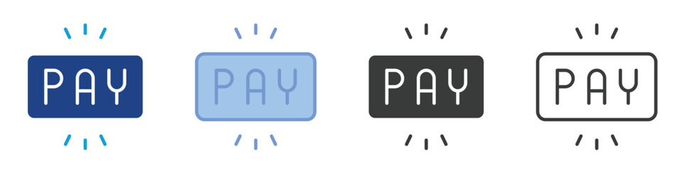 Pay Icons Collection – Multiple Vector Styles Icons