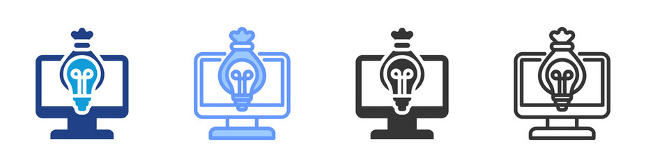 Intellectual Property icon set multiple style collection