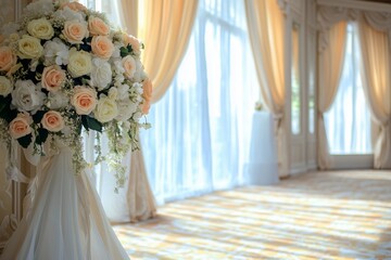 Elegant Wedding Venue with Floral Decoration