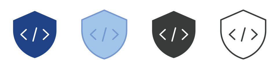 Programing Protection Icons Collection – Multiple Vector Styles Icons