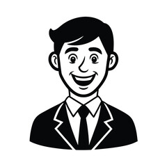 Teacher Element Isolated Smiling Teacher Cartoon