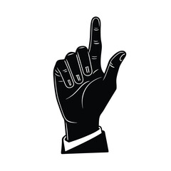 Teacher Element Isolated Teacher Hand Gesture on White Background