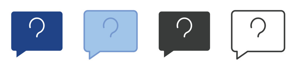 Questions Icons Collection – Multiple Vector Styles Icons