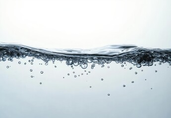 serene water surface bubbles tranquility reflection