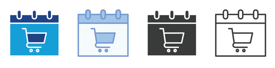 Schedule Icons Collection – Multiple Vector Styles Icons