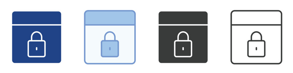 Security Icons Collection – Multiple Vector Styles Icons