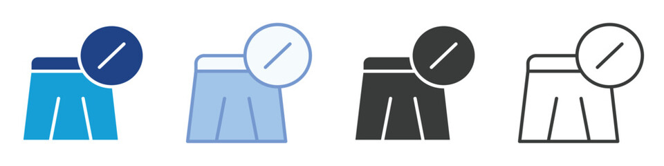 Skirt Icons Collection – Multiple Vector Styles Icons