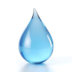 Liquid Drop,  Transparent, Blue,  Water,  Glossy,  Clean,  Pure,  Reflection,  Abstract,  3D Render