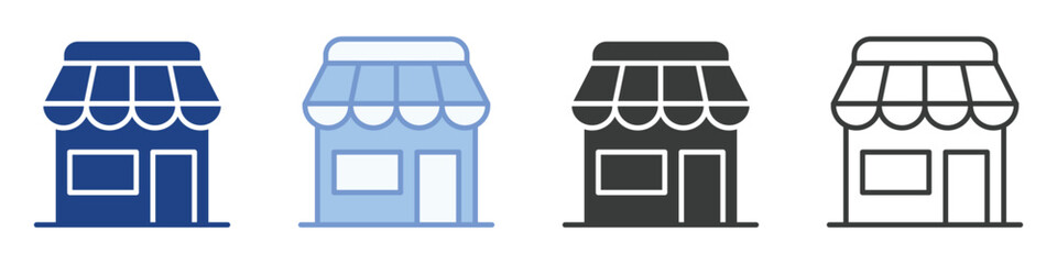 Store Icons Collection – Multiple Vector Styles Icons