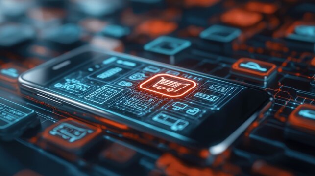 E-commerce innovations in mobile technology digital marketplace graphic design online shopping perspective user experience