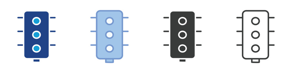 Trafic light Icons Collection &ndash; Multiple Vector Styles Icons
