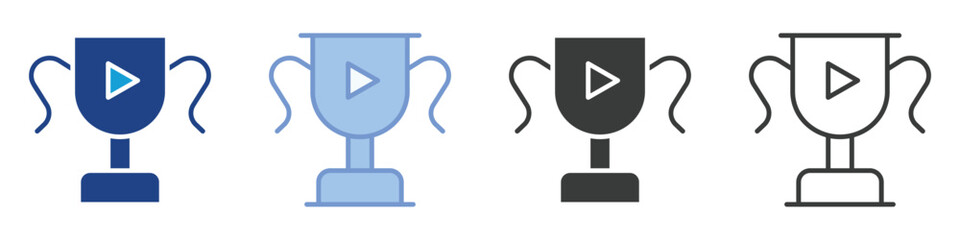 Trophy Icons Collection &ndash; Multiple Vector Styles Icons