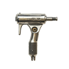 ultra realistic uhd photo of Miniature pop rivet gun on transparent background