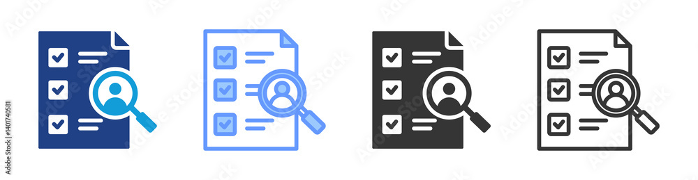 Poster Requirements icon set multiple style collection