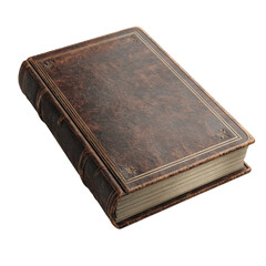 Obraz premium Metal-bound ledger transparent background