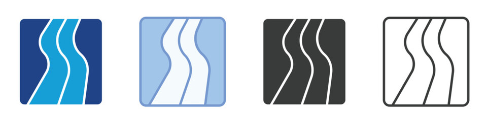 Winding Icons Collection – Multiple Vector Styles Icons