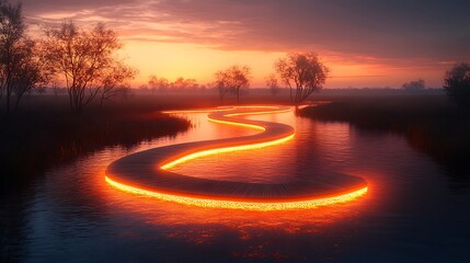 AI wildlife corridor planner, drones mapping animal migrations, eco-bridges glowing with motion-activated lights