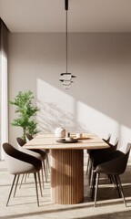 Fototapeta premium Professional corporate boardroom in widescreen view with modern interior touches