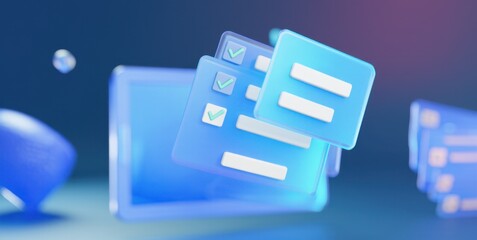 Digital document management concept with efficient interface and cloud integration