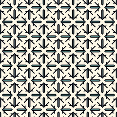 Seamless ethnic ornament. Tribal wallpaper. Arrows image. Folk pattern. Geeometric backdrop. Mosaics motif. Grid background. Digital paper. Textile print. Ethnical web design.