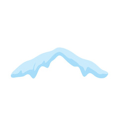 Snow ice caps vector illustration 