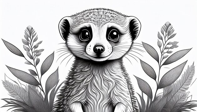 Ausmalbild - Erdm&auml;nnchen